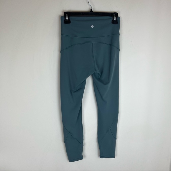 Lululemon In Movement High Rise Leggings Mystic Green Size 6 B9 - Picture 7 of 8